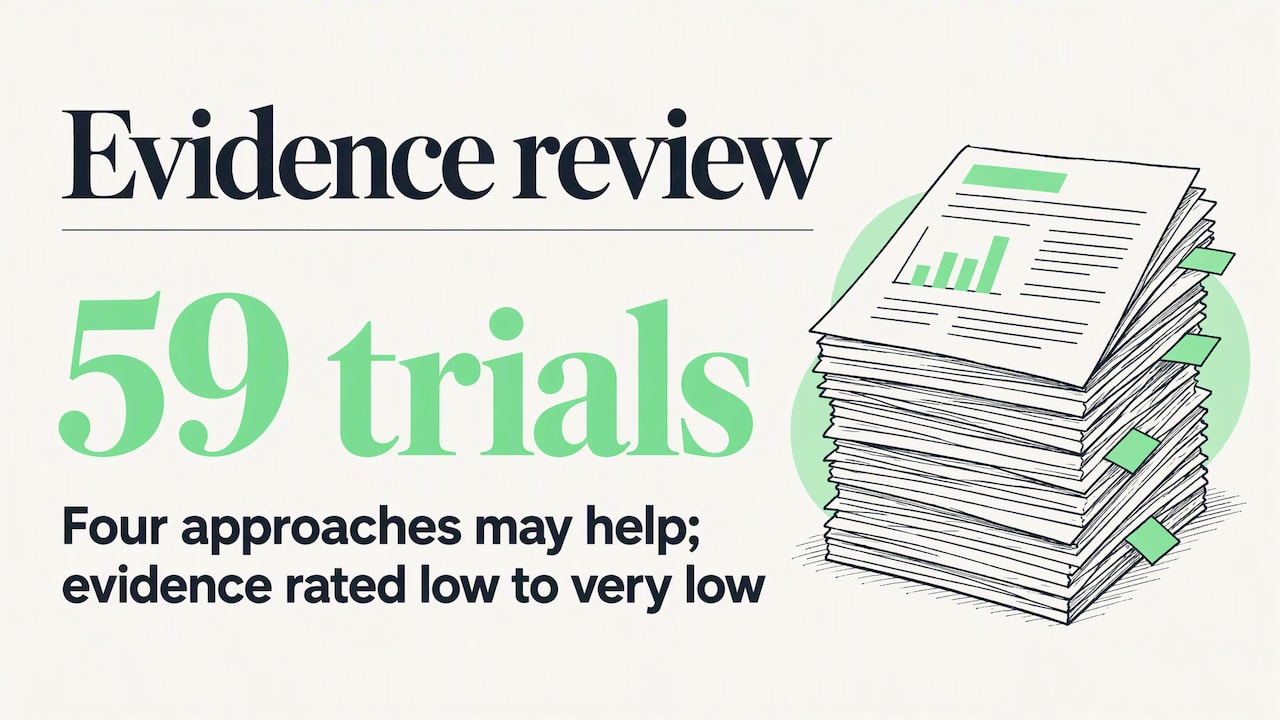 Four approaches and evidence rating in children's needle trials