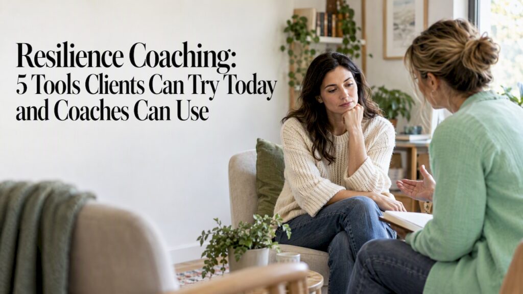 Coach and client discuss a daily practice