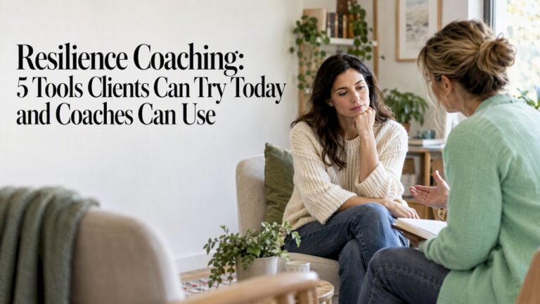 Coach and client discuss a daily practice