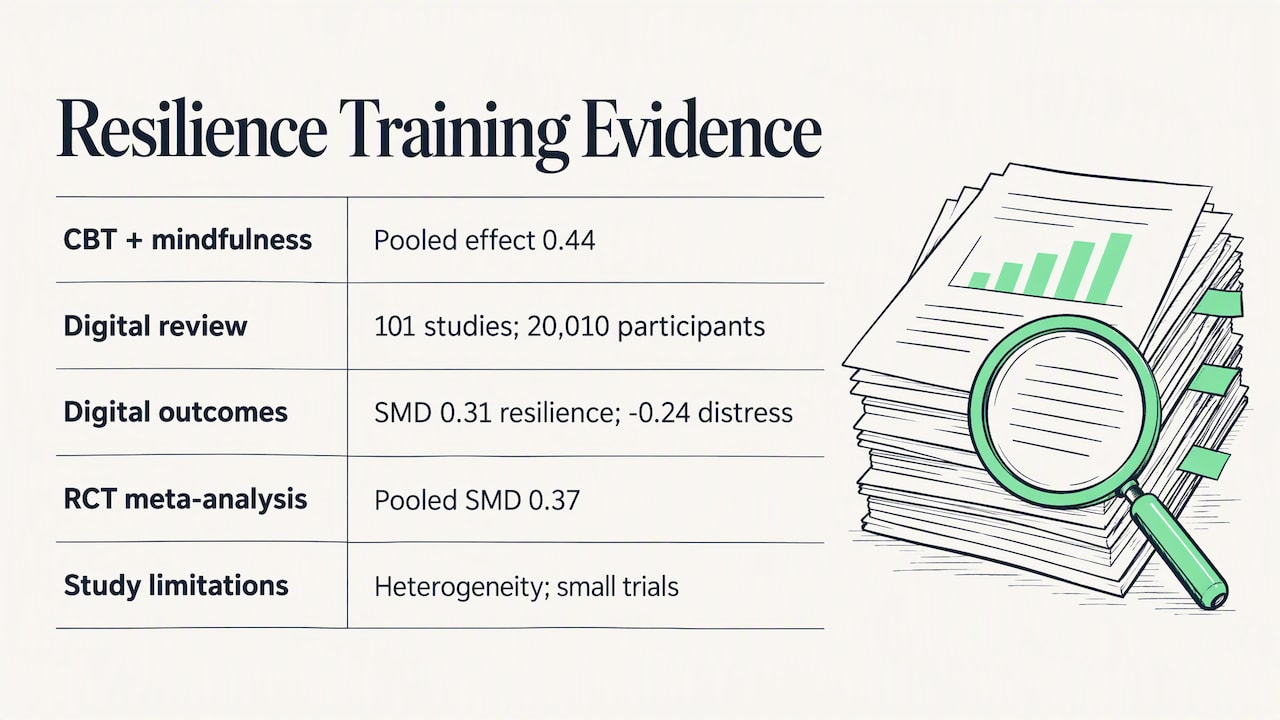 Study scale and resilience intervention effect estimates